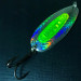   Blue Fox Rattlin Pixee UV, 3/4oz Rainbow Herring / Yellow fishing spoon #4557