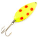 Vintage   Acme Little Cleo UV, 3/4oz Yellow / Red / Nickel fishing spoon #4562