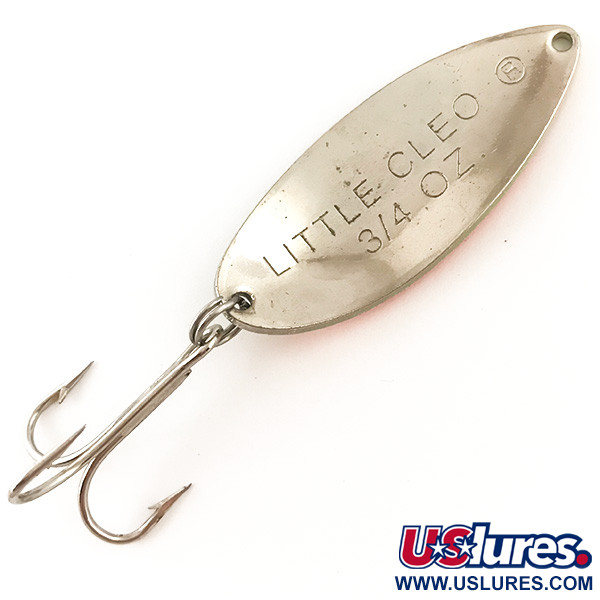 Vintage Acme Little Cleo UV, 3/4oz Fire Tiger fishing spoon #4565