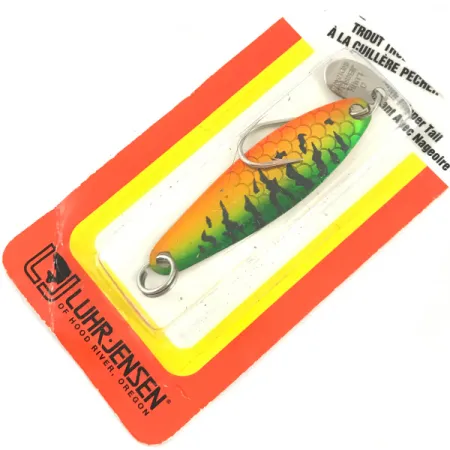 Luhr Jensen Needlefish 2, 3/32oz Fire Tiger fishing spoon #5808