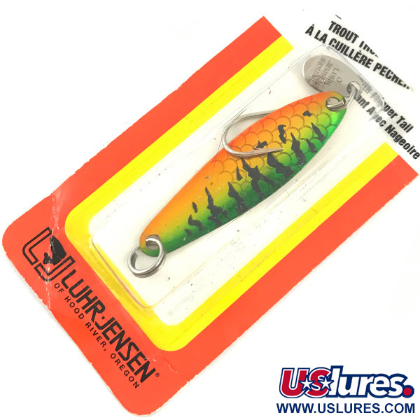  Luhr Jensen Needlefish 2, 3/32oz Fire Tiger fishing spoon #5808