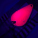  Rainbow Plastics Steelhead UV, 1/2oz Fluorescent Pink UV Glow in UV light, Fluorescent fishing spoon #4568