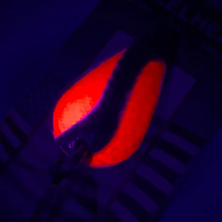 Rainbow Plastics  Steelhead UV, 1/2oz Hammered Nickel / Fluorescent Orange fishing spoon #4570