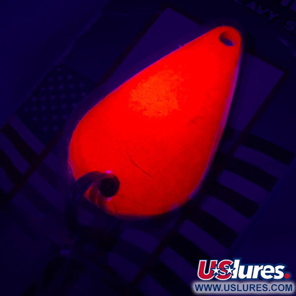  Rainbow Plastics  Steelhead UV, 1/2oz Fluorescent Orange fishing spoon #4571