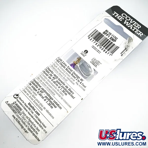 Blue Fox Super Vibrax 1, 1/8oz Silver / purple spinning lure #4572