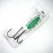   Blue Fox Rattlin Pixee UV, 3/4oz Nickel / Green fishing spoon #4575