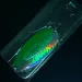   Blue Fox Rattlin Pixee UV, 3/4oz Nickel / Green fishing spoon #4575