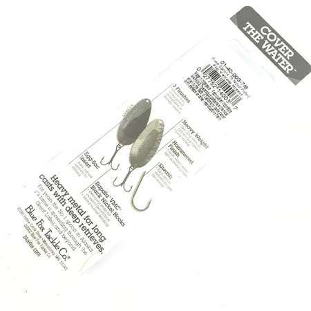 Blue Fox Pixee UV, 3/4oz Hammered Nickel / Yellow fishing spoon #4587