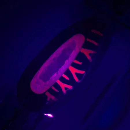 Blue Fox Rattlin Pixee UV, 3/4oz Nickel / Pink fishing spoon #4589