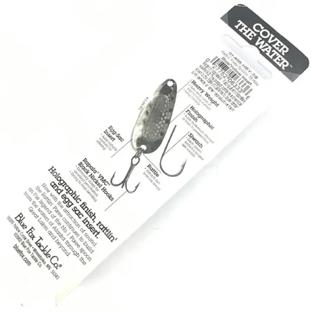 Blue Fox Rattlin Pixee UV, 3/4oz Blue / Yellow fishing spoon #4590