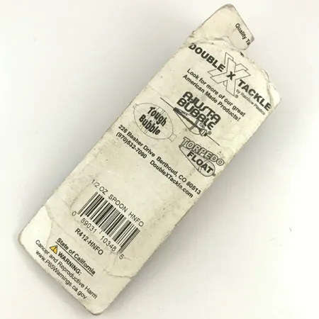 Rainbow Plastics Pot-O-Gold UV, 1/2oz Fluorescent Orange UV Glow in UV light, Fluorescent fishing spoon #4597