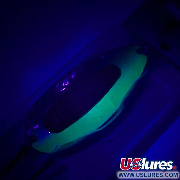   Blue Fox Rattlin Pixee, 3/4oz Rainbow Herring / Red / Green fishing spoon #4617