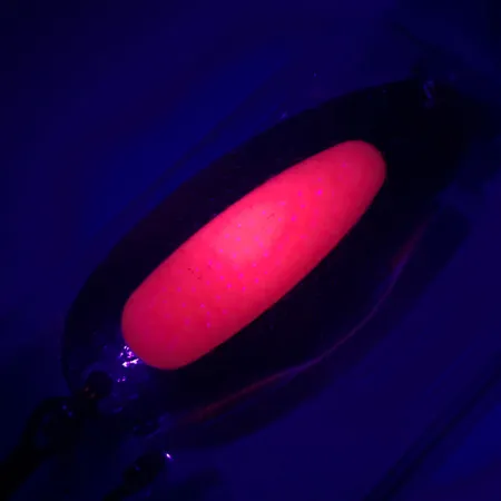 Blue Fox Pixee UV, 3/4oz Fluorescent Pink / Hammered Gold fishing spoon #4618
