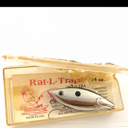 Bill Lewis Rat-L-Trap, 1/3oz Silver fishing lure #4622