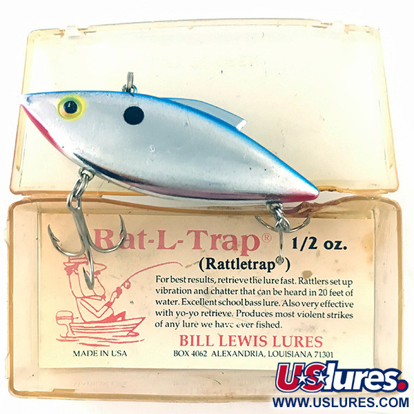 Bill Lewis Rat-L-Trap, 1/2oz Silver fishing lure #4623