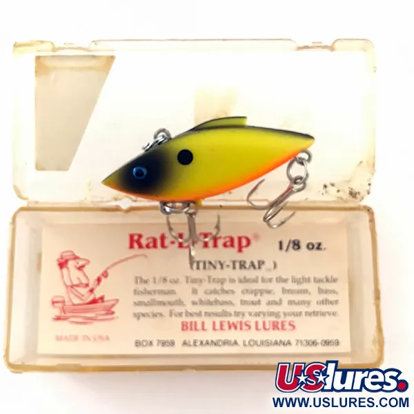   Bill Lewis Rat-L-Trap UV, 3/16oz Fluorescent Yellow fishing lure #4624