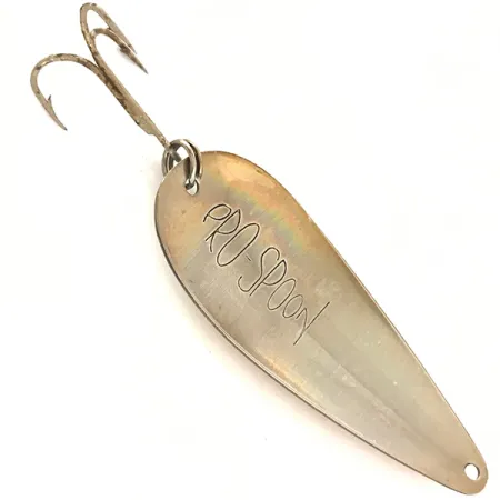 Vintage American Sportsman Pro Spoon, 3/8oz Nickel / Rainbow Brass fishing spoon #4630