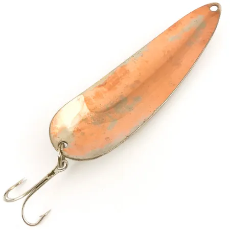 Vintage Lucky Strike Long John Spoon, 3/4oz Nickel / Copper fishing spoon #4636
