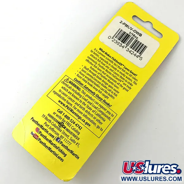   Panther Martin 2​ UV, 3/32oz Rainbow Trout spinning lure #4638