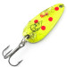 Vintage  Eppinger Dardevle Midget UV, 3/16oz Fluorescent Yellow / Silver fishing spoon #4643