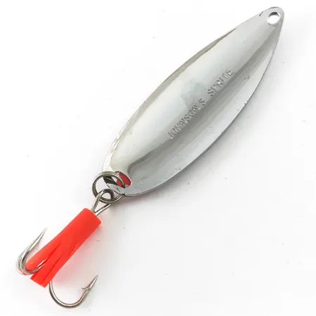 Vintage Johnson Sprite, 1/2oz Nickel fishing spoon #4648