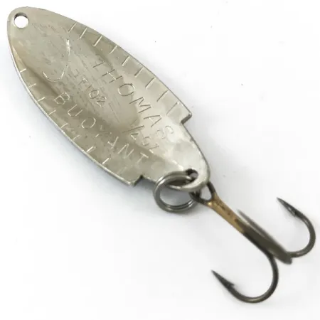 Vintage Thomas Buoyant, 1/4oz Trout / Nickel fishing spoon #4656