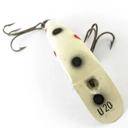 Vintage Yakima Bait Worden Flatfish, 1/3oz White / Red / Black fishing lure #4658