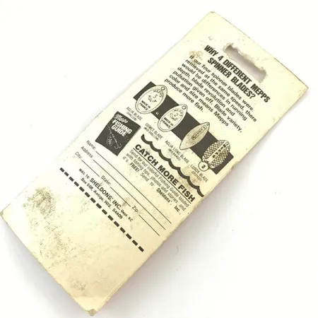 Mepps Aglia 1, 1/8oz Red / White / Gold spinning lure #4660