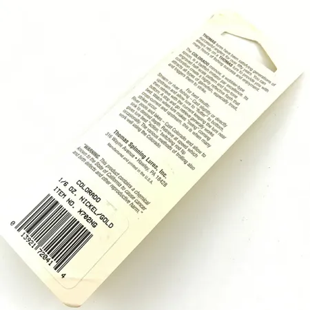 Thomas Colorado, 3/16oz Gold / Nickel fishing spoon #4665