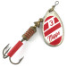 Vintage   Mepps Aglia 3, 1/4oz Red / White / Silver spinning lure #4669