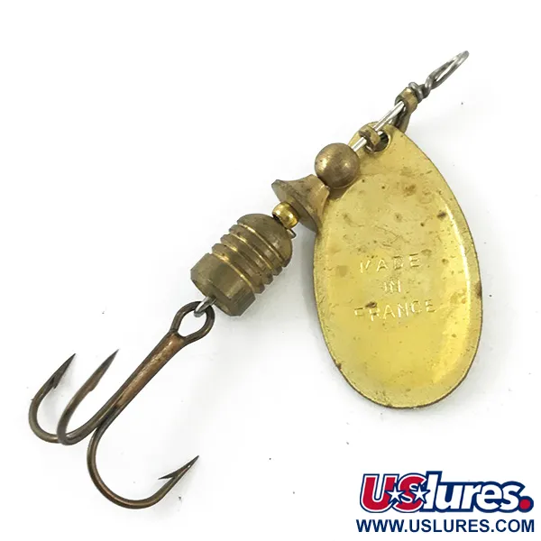 Vintage   Vintage Mepps Aglia 2 (1950s), 3/16oz Gold spinning lure #4671