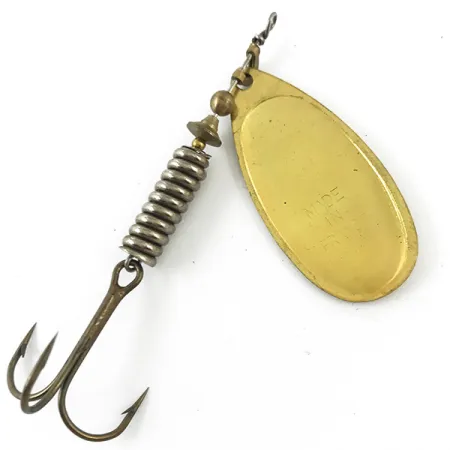Vintage Mepps Aglia 5, 1/2oz Gold spinning lure #4674