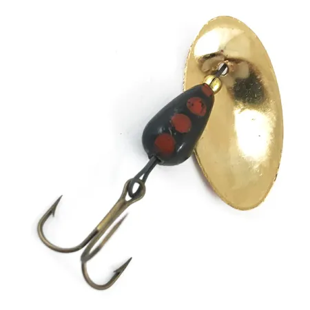 Vintage Panther Martin 4, 1/8oz Gold / Red / Black spinning lure #4676