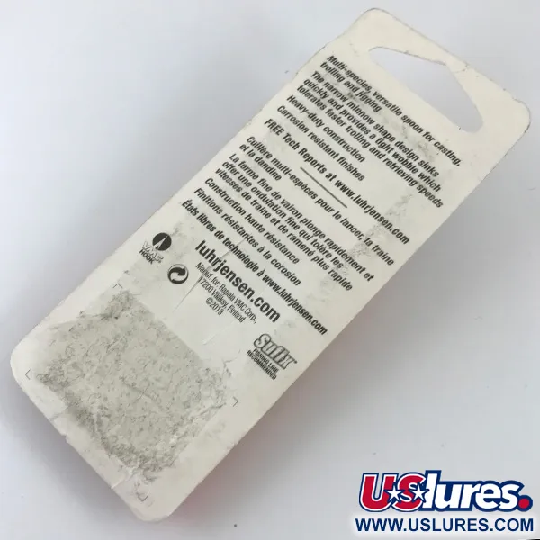 Luhr Jensen Krocodile Die #3, 1/3oz Hammered Nickel / Red #4681