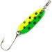Vintage   Andy Reekers UV, 1/4oz Yellow / Green / Nickel fishing spoon #4691