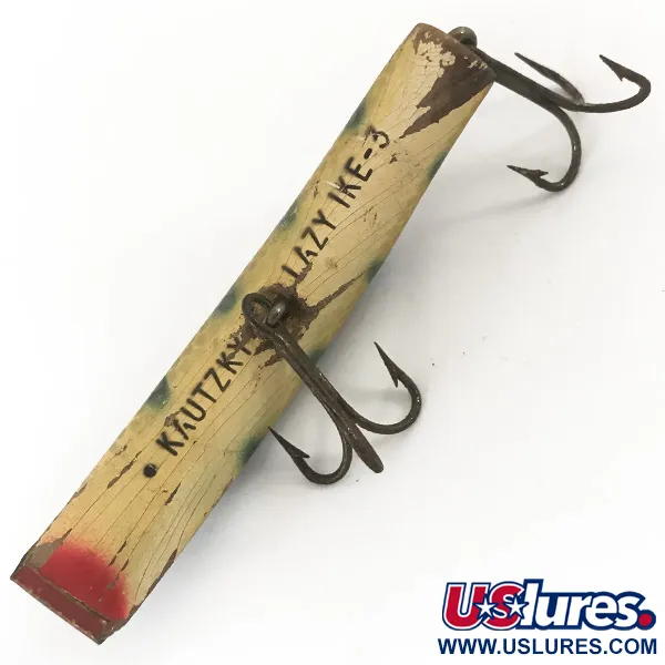 Vintage   Kautzky Lazy Ike, 1/4oz Perch fishing lure #4693