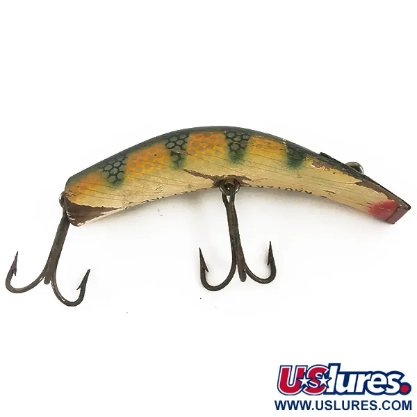 Vintage   Kautzky Lazy Ike, 1/4oz Perch fishing lure #4693