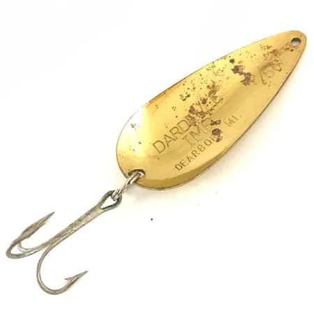 Vintage Eppinger Dardevle Imp, 2/5oz Gold fishing spoon #4698