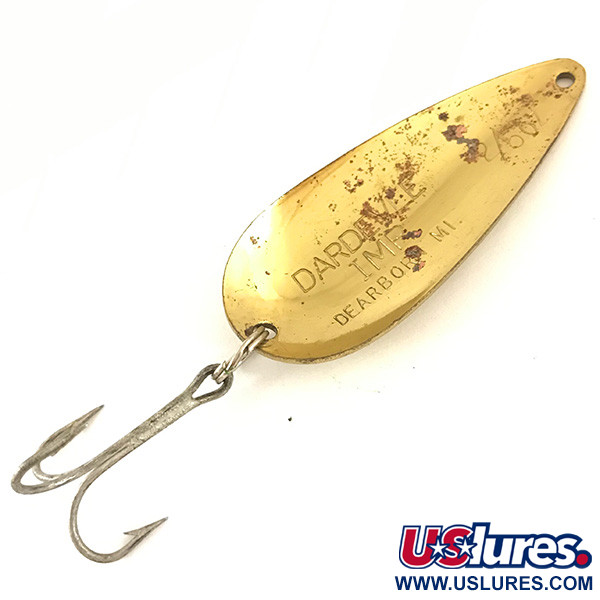 Vintage  Eppinger Dardevle Imp, 2/5oz Gold fishing spoon #4698