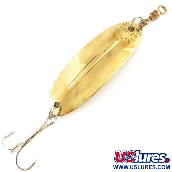 Vintage   Williams Wabler W50, 1/2oz Gold fishing spoon #4708