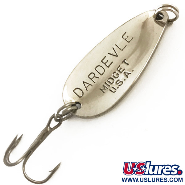 Vintage  Eppinger Dardevle Midget, 3/16oz Nickel fishing spoon #4710