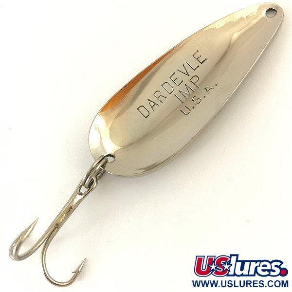 Vintage  Eppinger Dardevle Imp, 2/5oz Nickel fishing spoon #4711