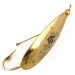 Vintage   Weedless Johnson Silver Minnow, 1/3oz Gold fishing spoon #4713