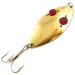 Vintage  Hofschneider Red Eye Wiggler , 1oz Gold fishing spoon #4719