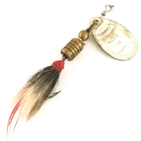 Vintage Mepps Aglia 1 dressed, 1/8oz Silver spinning lure #4723