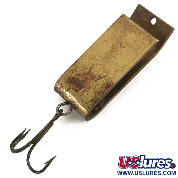 Vintage   Jake's Lures Lil Jake, 1/3oz Brass fishing spoon #4725