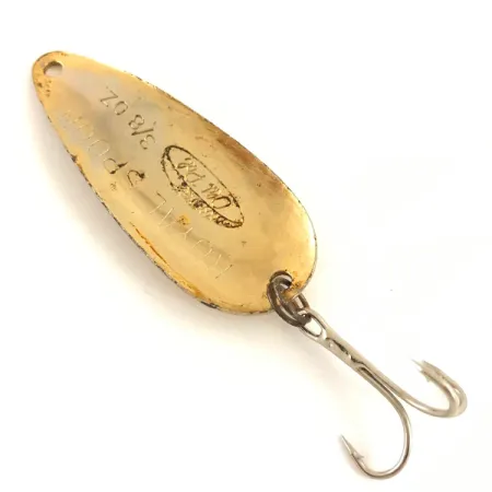 Vintage Old Pal Woodstream Royal Spoon, 2/5oz Gold fishing spoon #4726