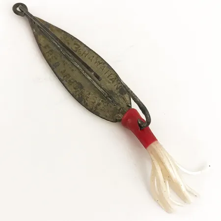 Vintage Weedless Fred Arbogast 3 Hawaiian, 3/5oz fishing spoon #4727
