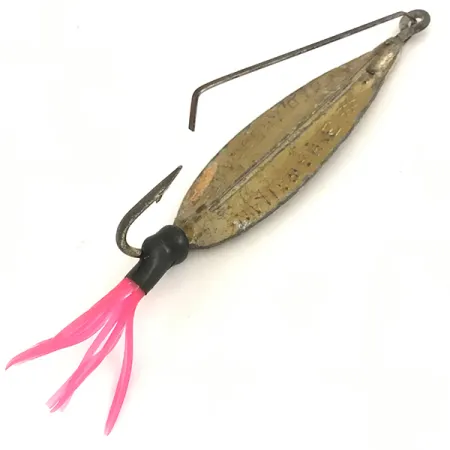 Vintage Weedless Fred Arbogast 3 Hawaiian, 3/5oz Pike fishing spoon #4729