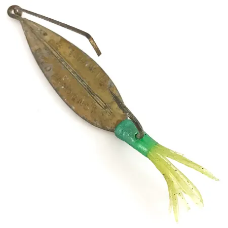 Vintage Weedless Fred Arbogast 3 Hawaiian, 3/5oz fishing spoon #4731